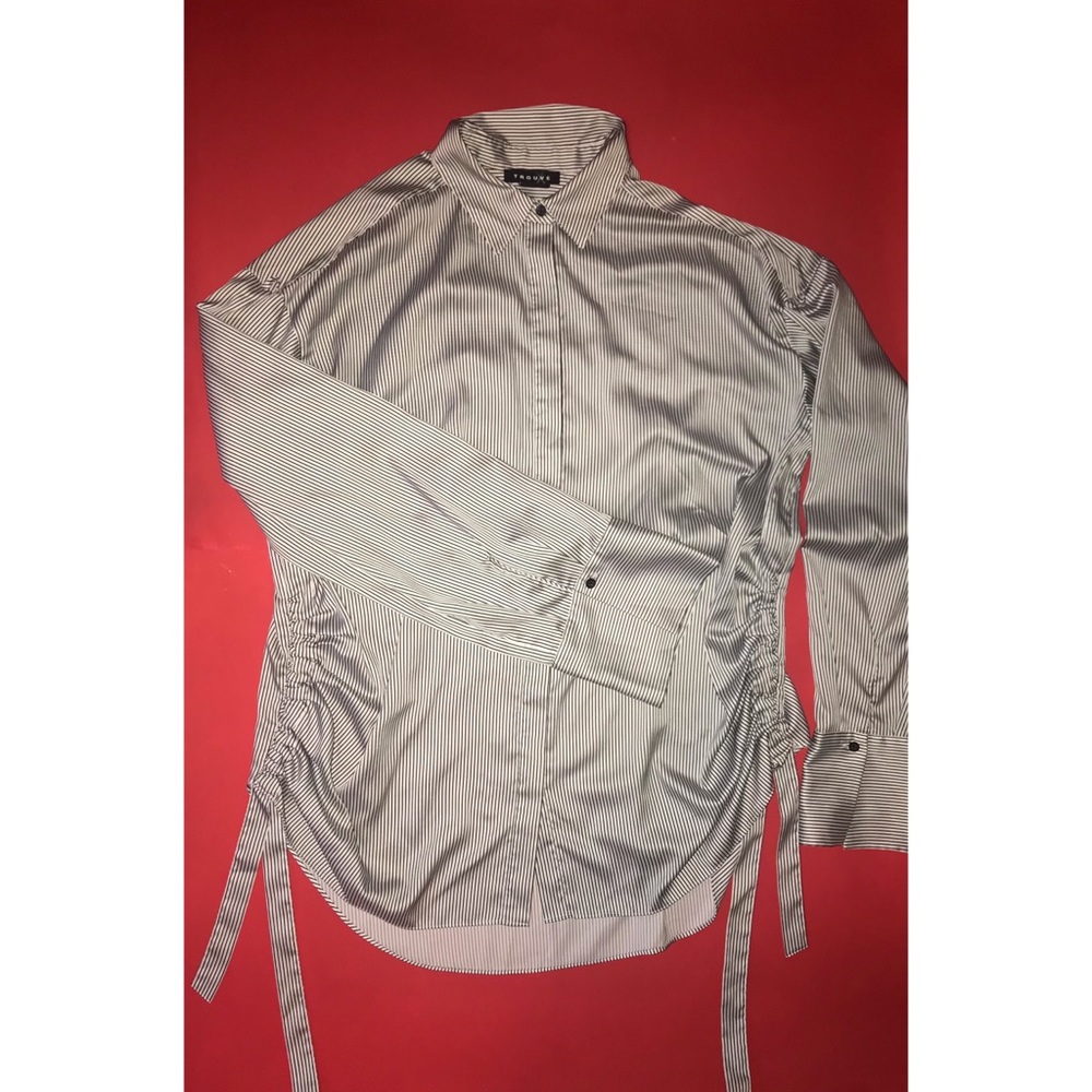 Trouve small striped button down shirt